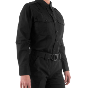First Tactical Women's Pro Duty Uniform Long Sleeve Shirt Black