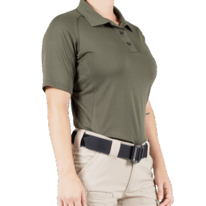 GDNR Women's Performance SS Polo Shirt, OD Green