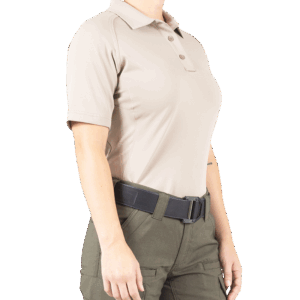 GDNR Women's Performance SS Polo Shirt, Khaki